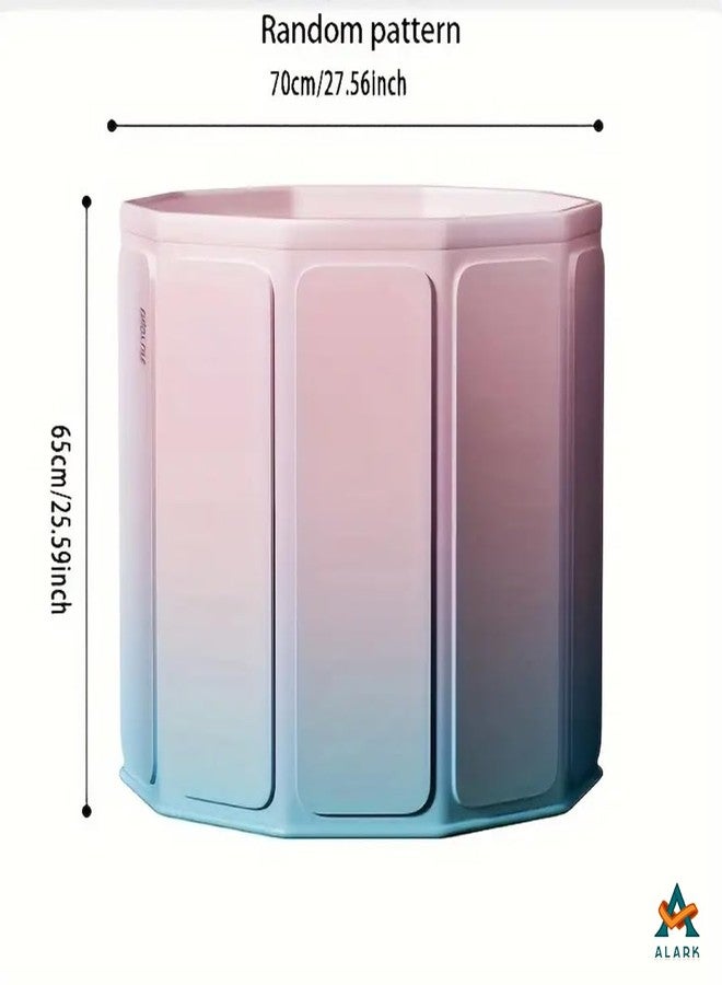 Alark حوض استحمام ألارك المحمول للبالغين، حوض استحمام ياباني قابل للطي مع أحواض ثلج وساخنة قائمة بذاتها مع رغوة حرارية، حوض استحمام سبا قابل للطي للمياه الباردة والمساحات الصغيرة، وسادة مجانية، دلو على شكل حوت للبالغين - Image 5